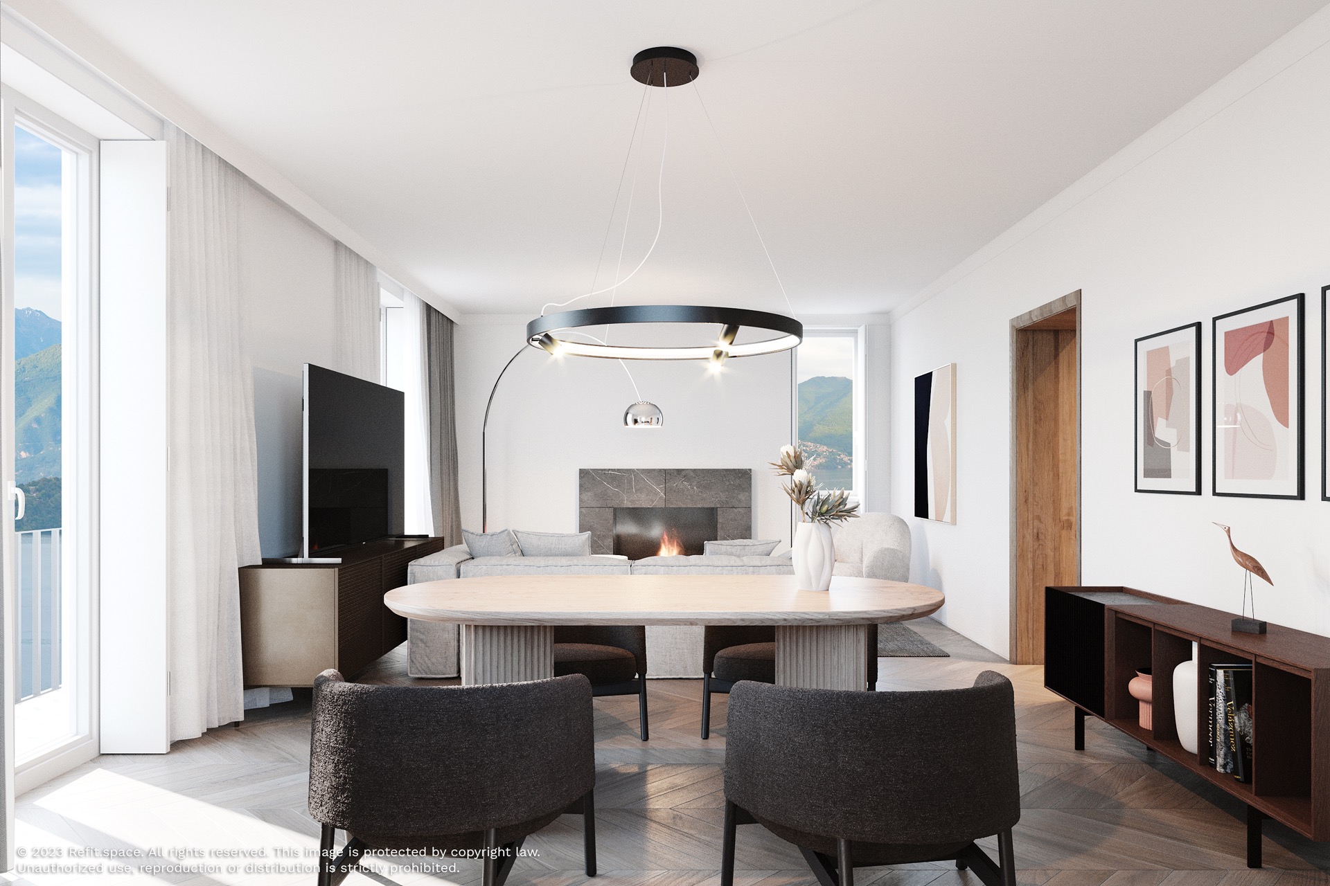 Appartamento ristrutturato a 70 m dal lago con giardino — 2