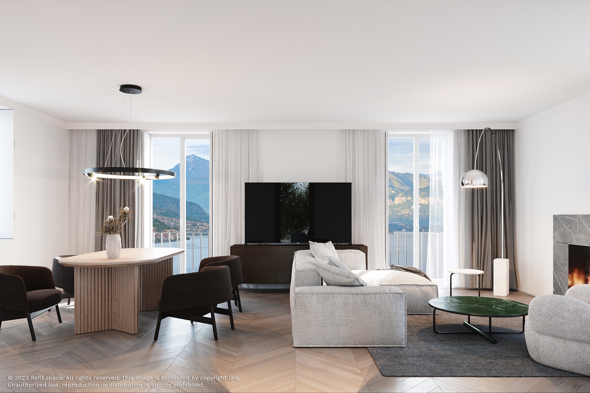 Appartamento ristrutturato a 70 m dal lago con giardino — 3