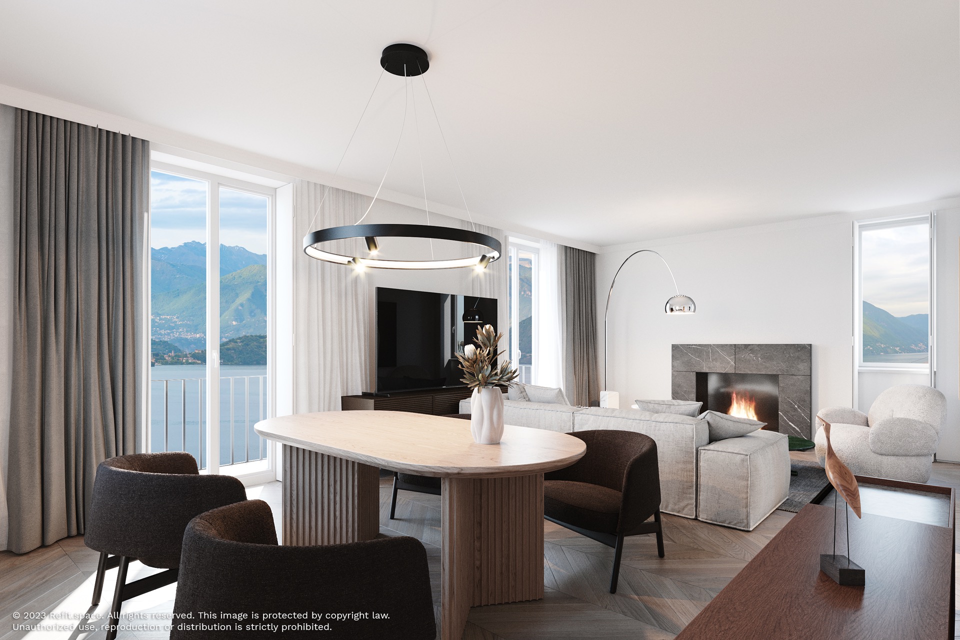 Appartamento ristrutturato a 70 m dal lago con giardino — 7