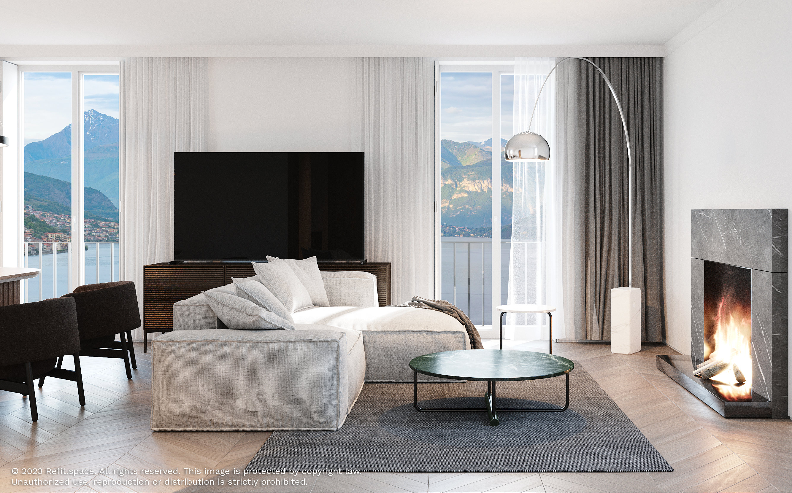 Appartamento ristrutturato a 70 m dal lago con giardino — 14
