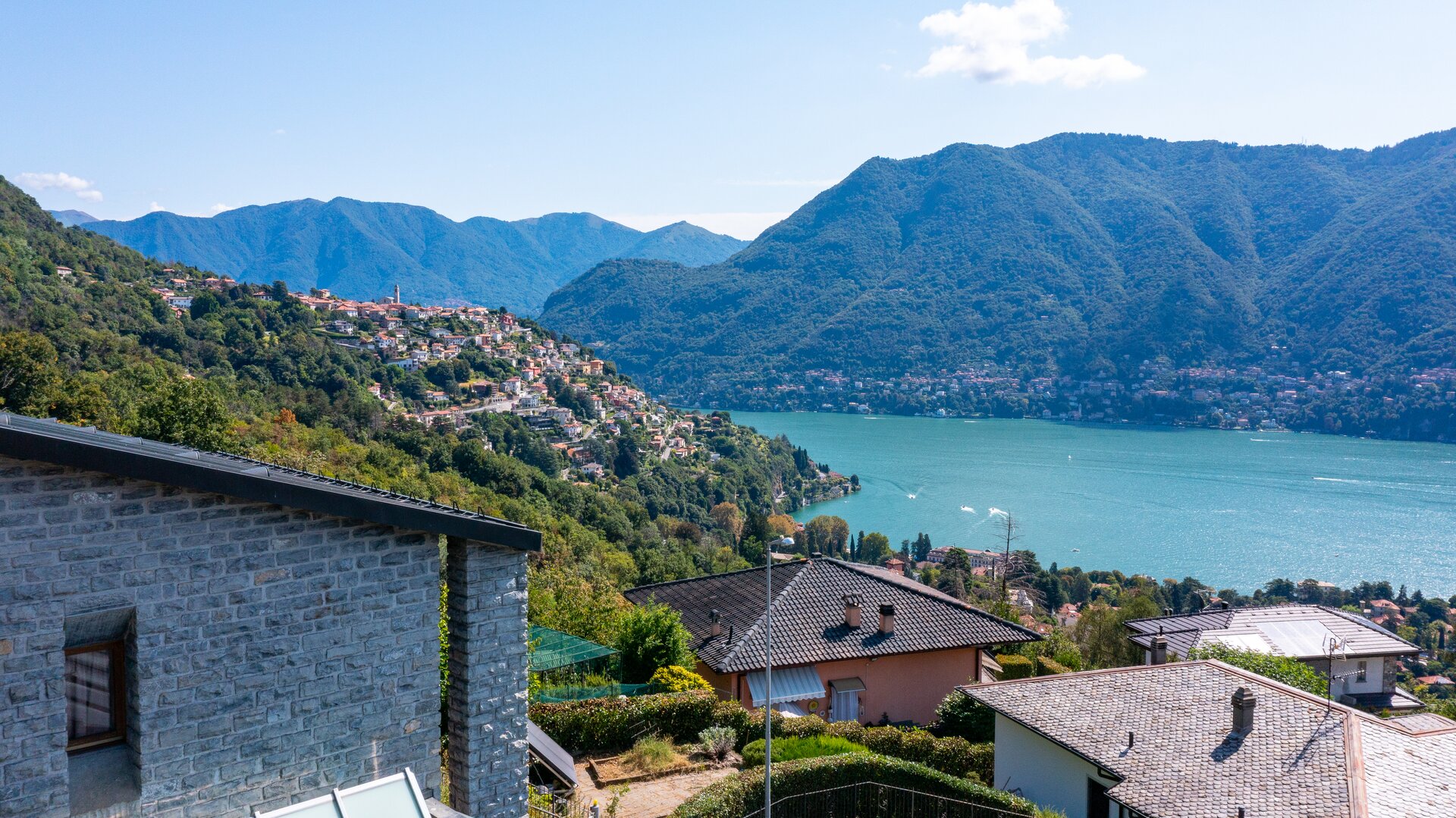 Villa indipendente con piscina interna e vista lago a 180° — 4