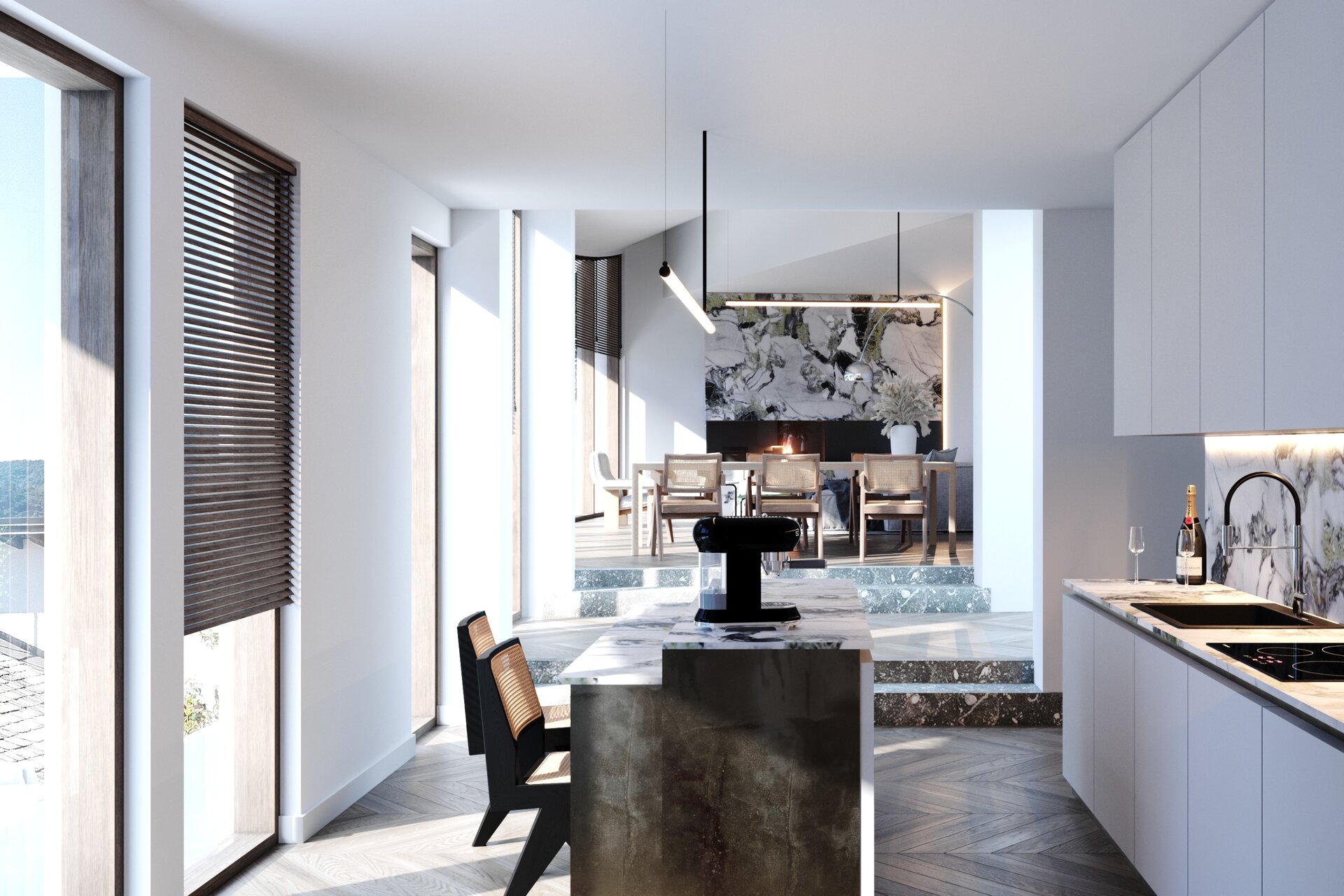 Villa indipendente con piscina interna e vista lago a 180° — 22