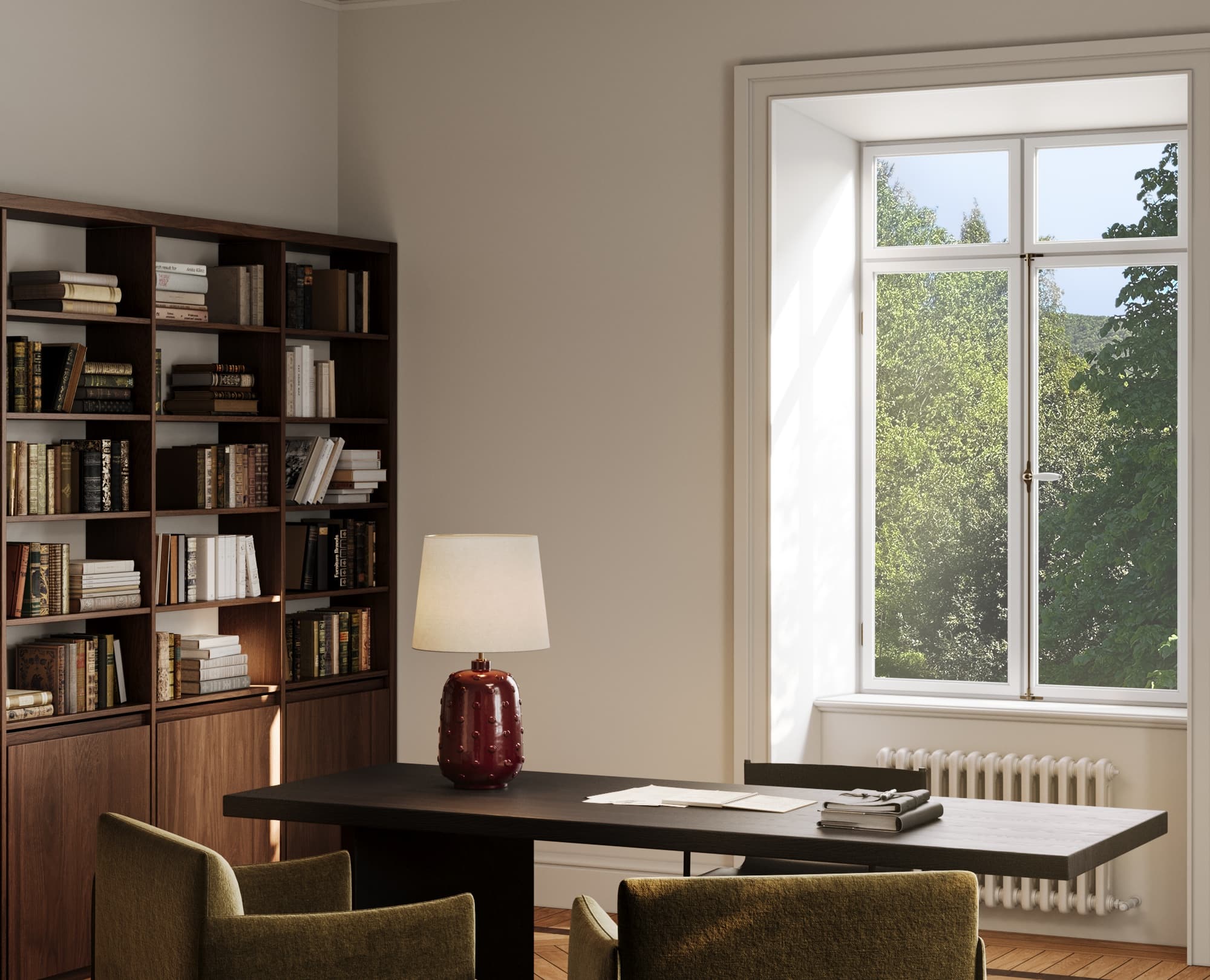 Esempio di rendering 3D Refit.space — soggiorno